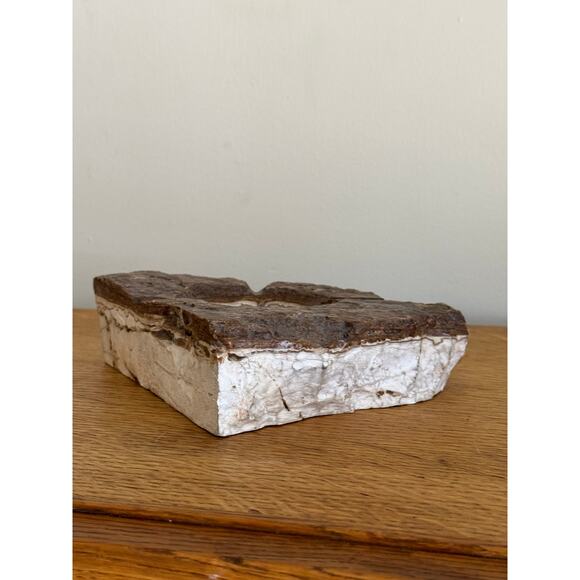 Vintage Massive Raw Marble Ashtray - Picture 4 of 5